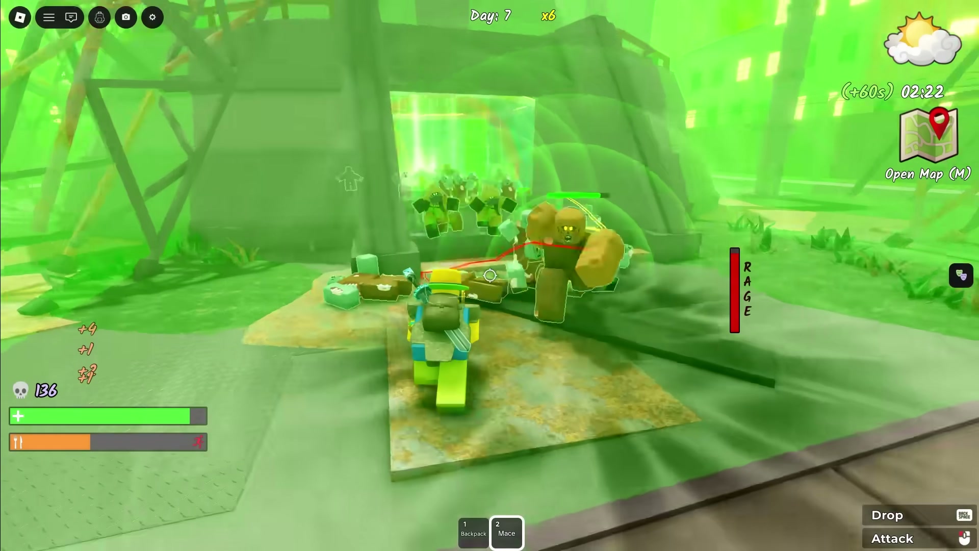 Berserker class Survive the Apocalypse — mace combat splash damage and slam attack — screenshot 3 of 12