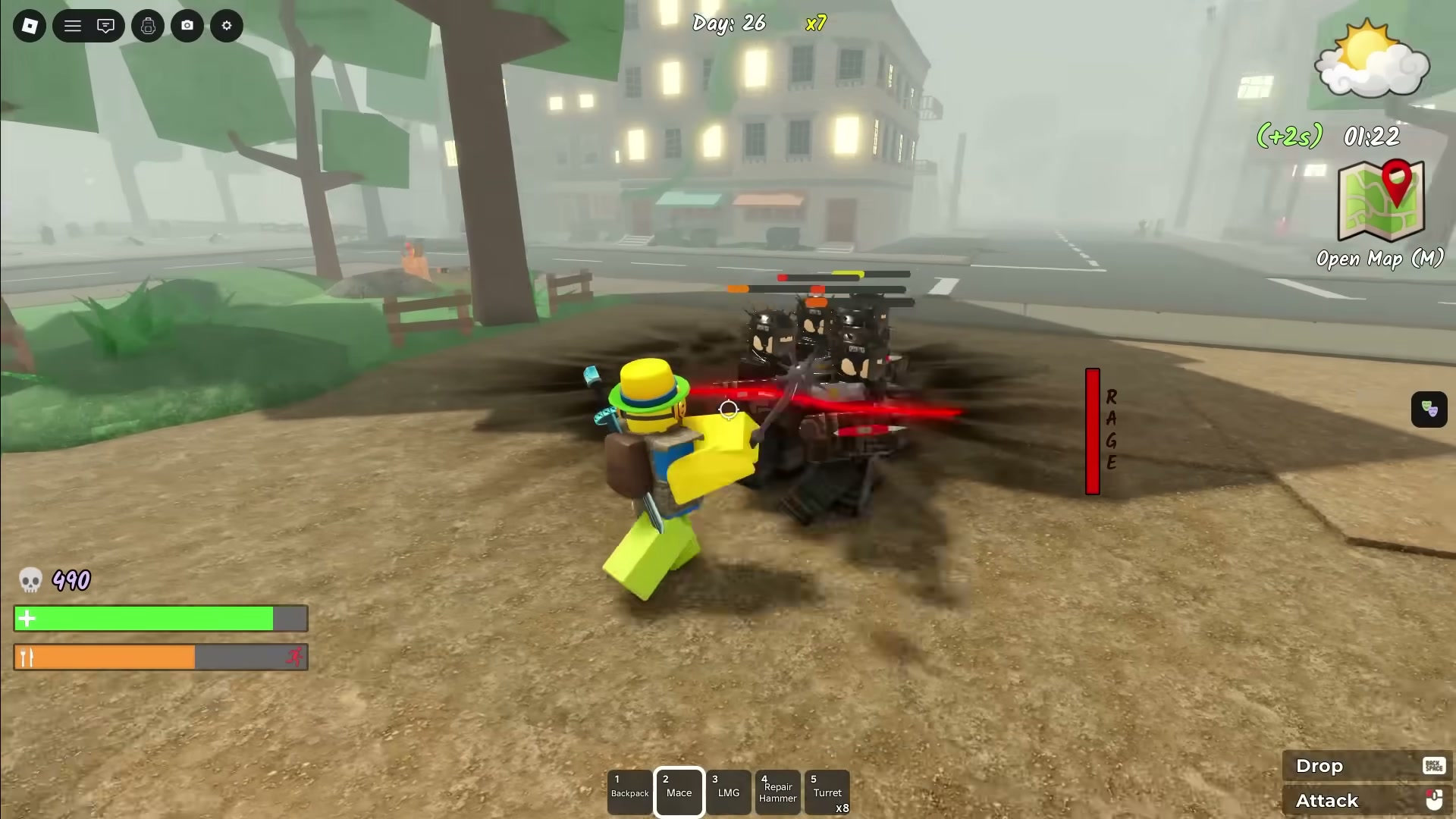 Berserker class Survive the Apocalypse — nuclear reactor solo run with electrical zombies — screenshot 5 of 15