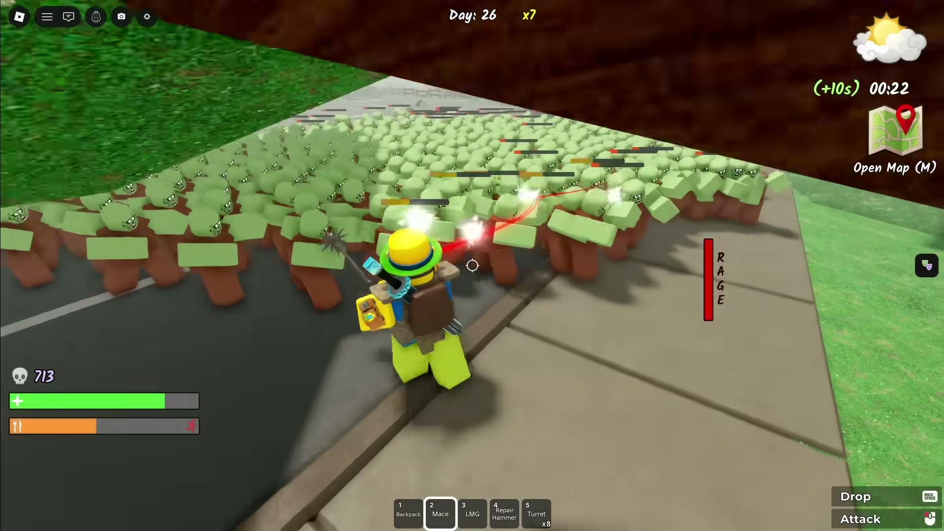 Berserker class Survive the Apocalypse — nuclear reactor solo run with electrical zombies — screenshot 7 of 15