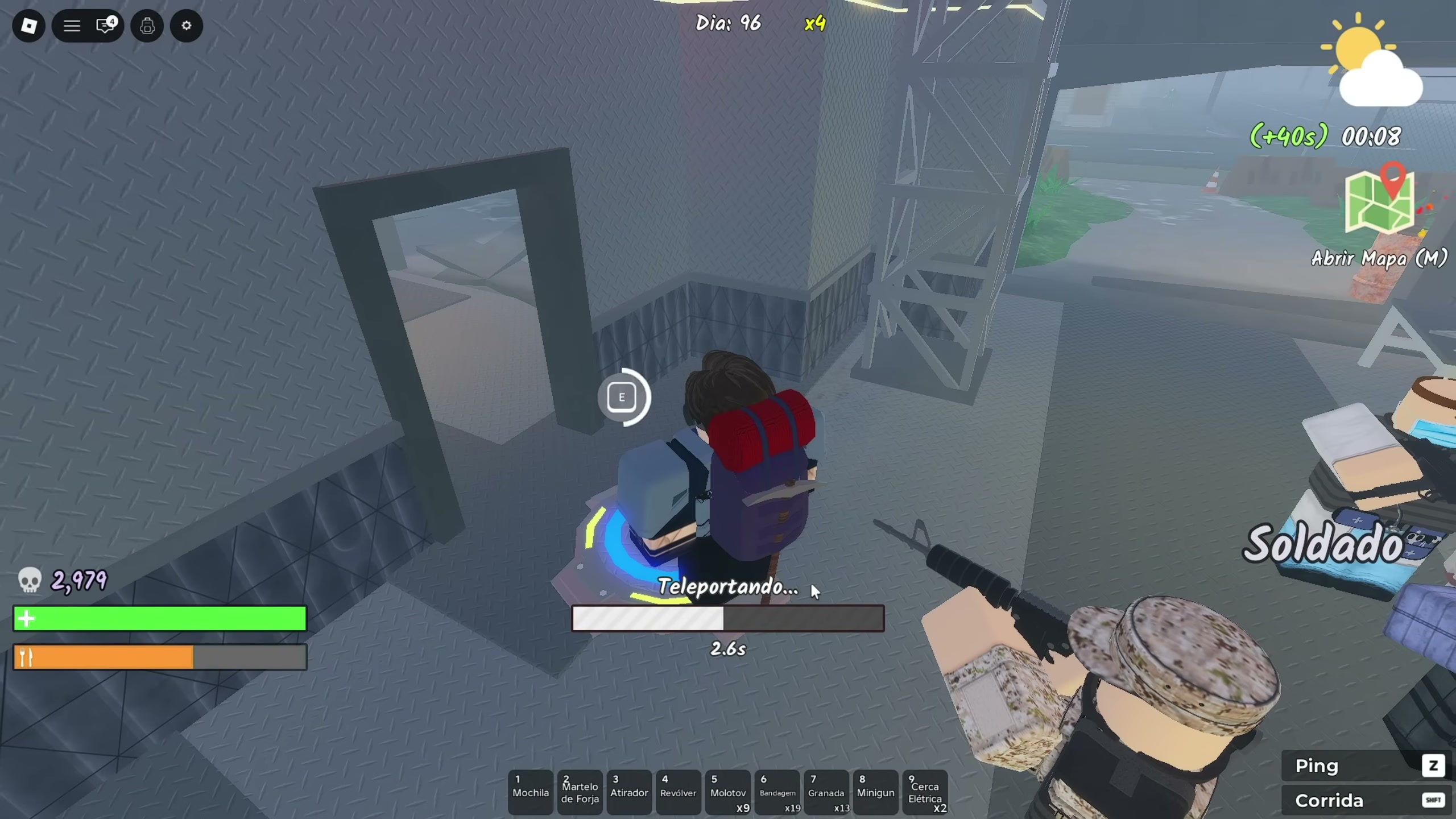 Survive the Apocalypse military base boss — minigun power armor pieces and emerald drops — screenshot 18 of 21