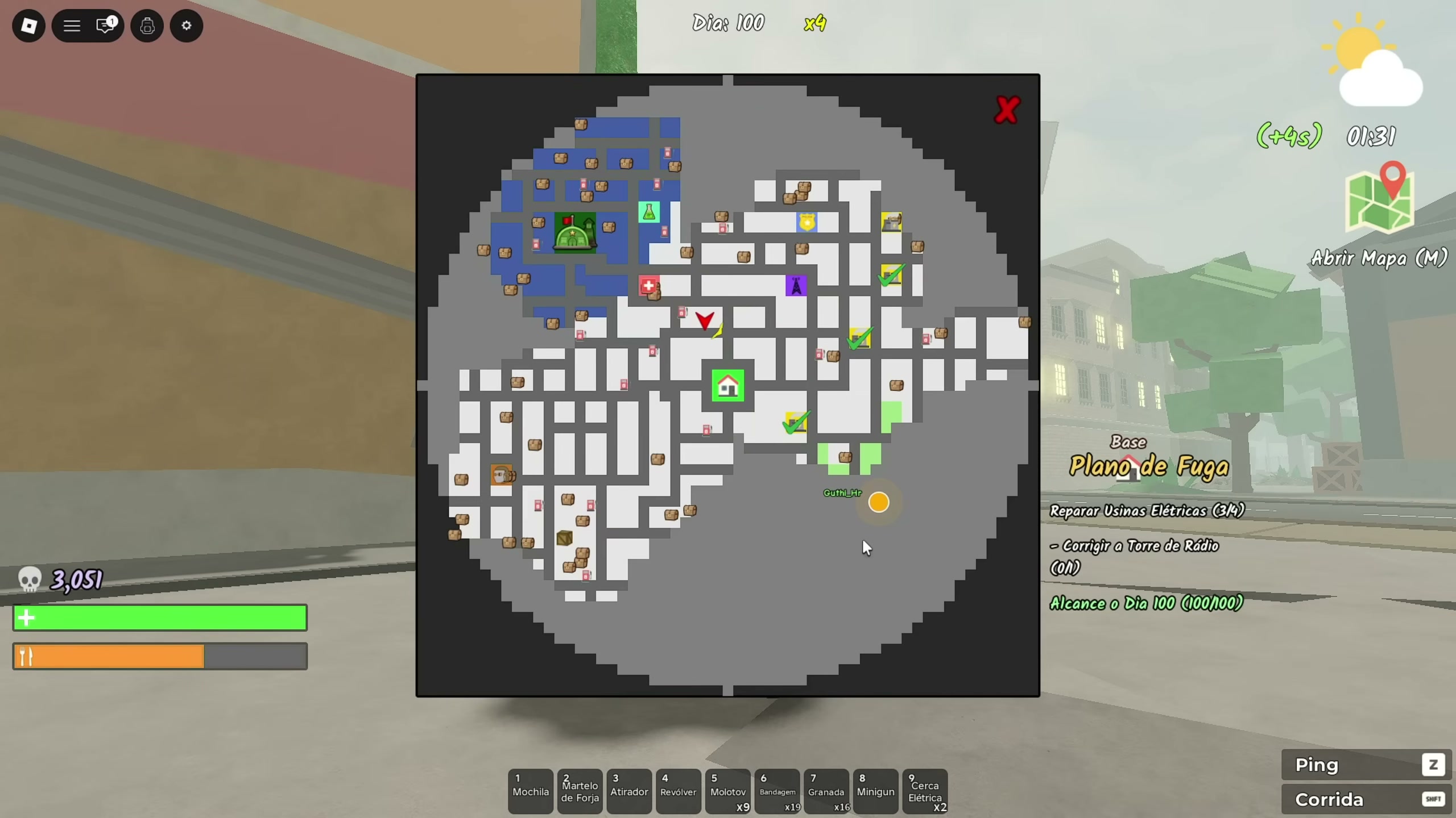 Survive the Apocalypse military base boss — minigun power armor pieces and emerald drops — screenshot 21 of 21