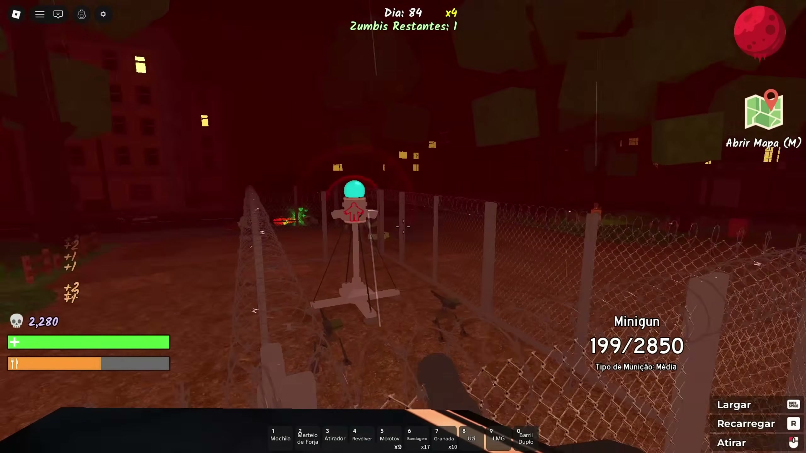Survive the Apocalypse military base boss — minigun power armor pieces and emerald drops — screenshot 16 of 21
