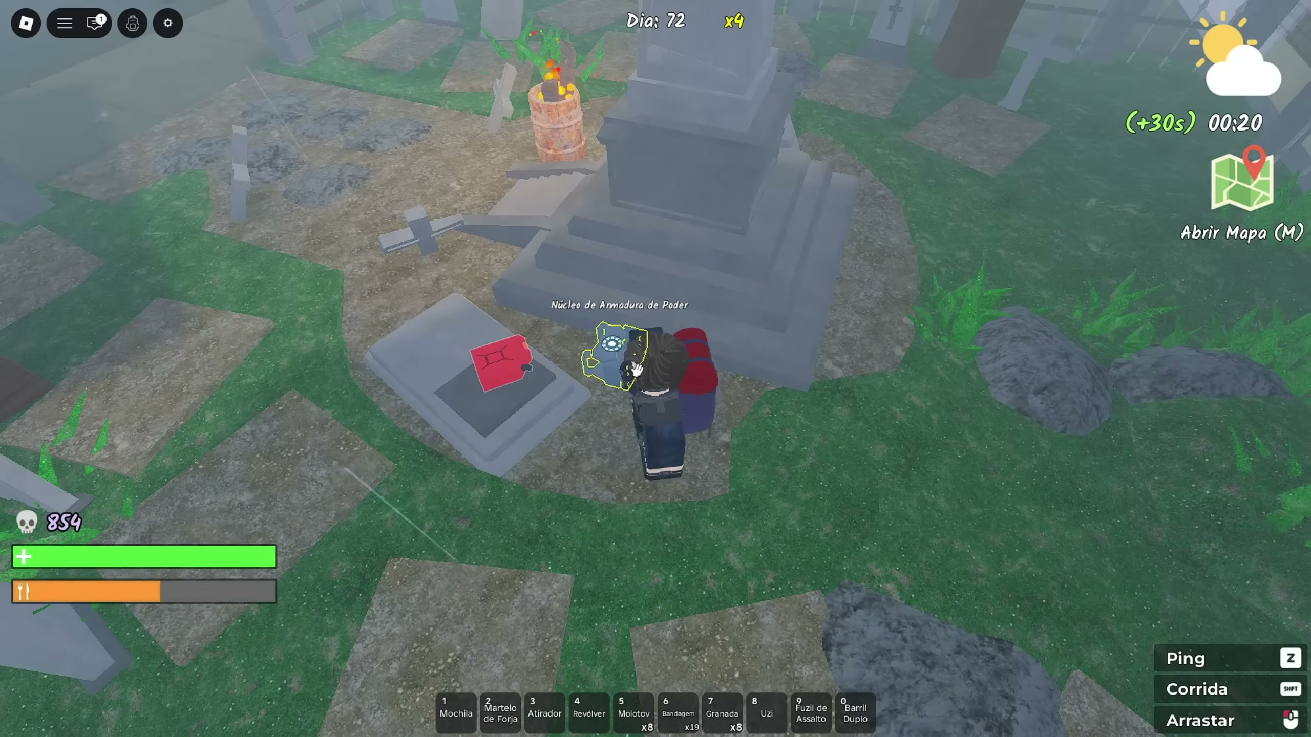 Survive the Apocalypse military base boss — minigun power armor pieces and emerald drops — screenshot 2 of 21