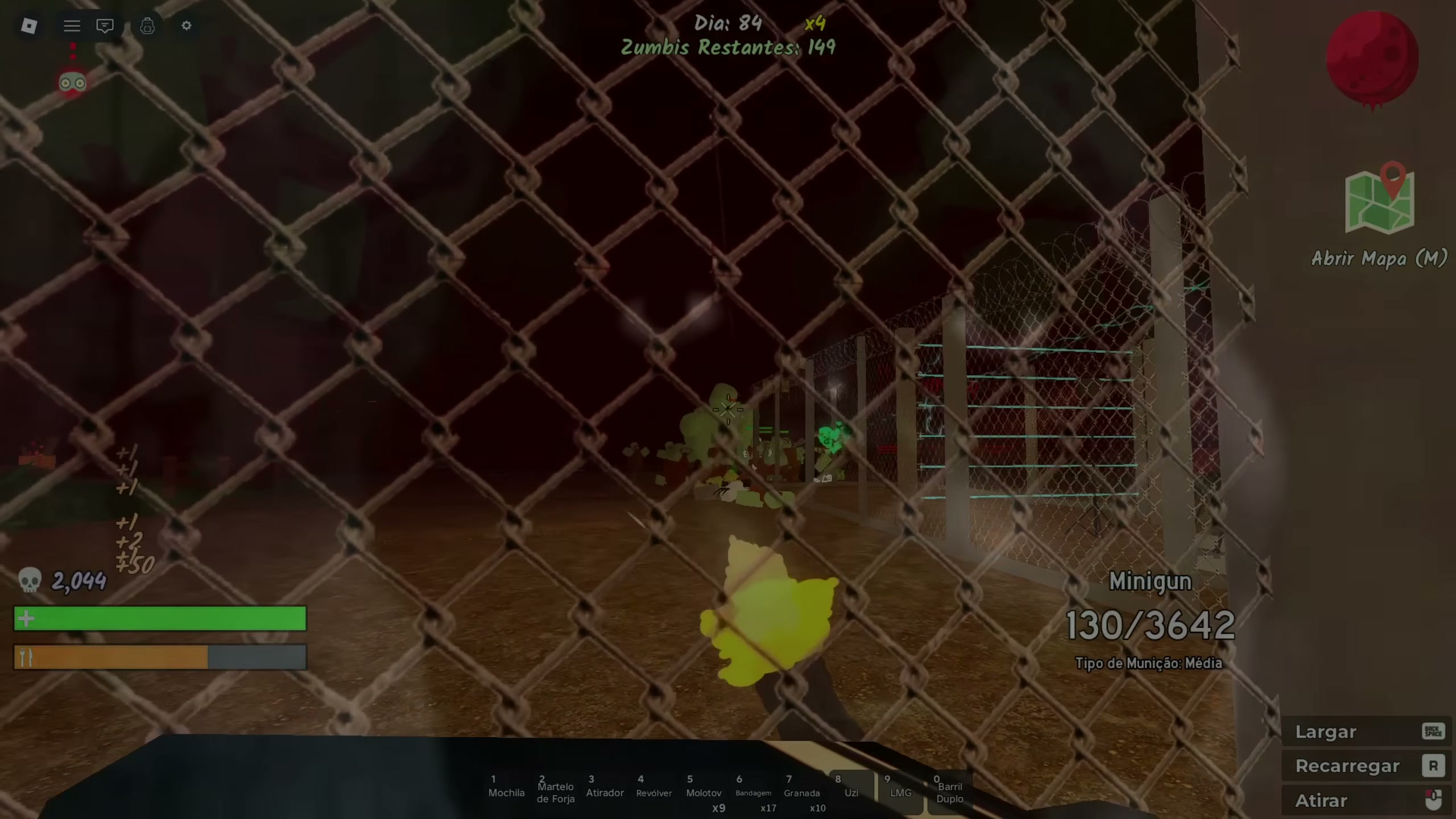 Survive the Apocalypse military base boss — minigun power armor pieces and emerald drops — screenshot 15 of 21