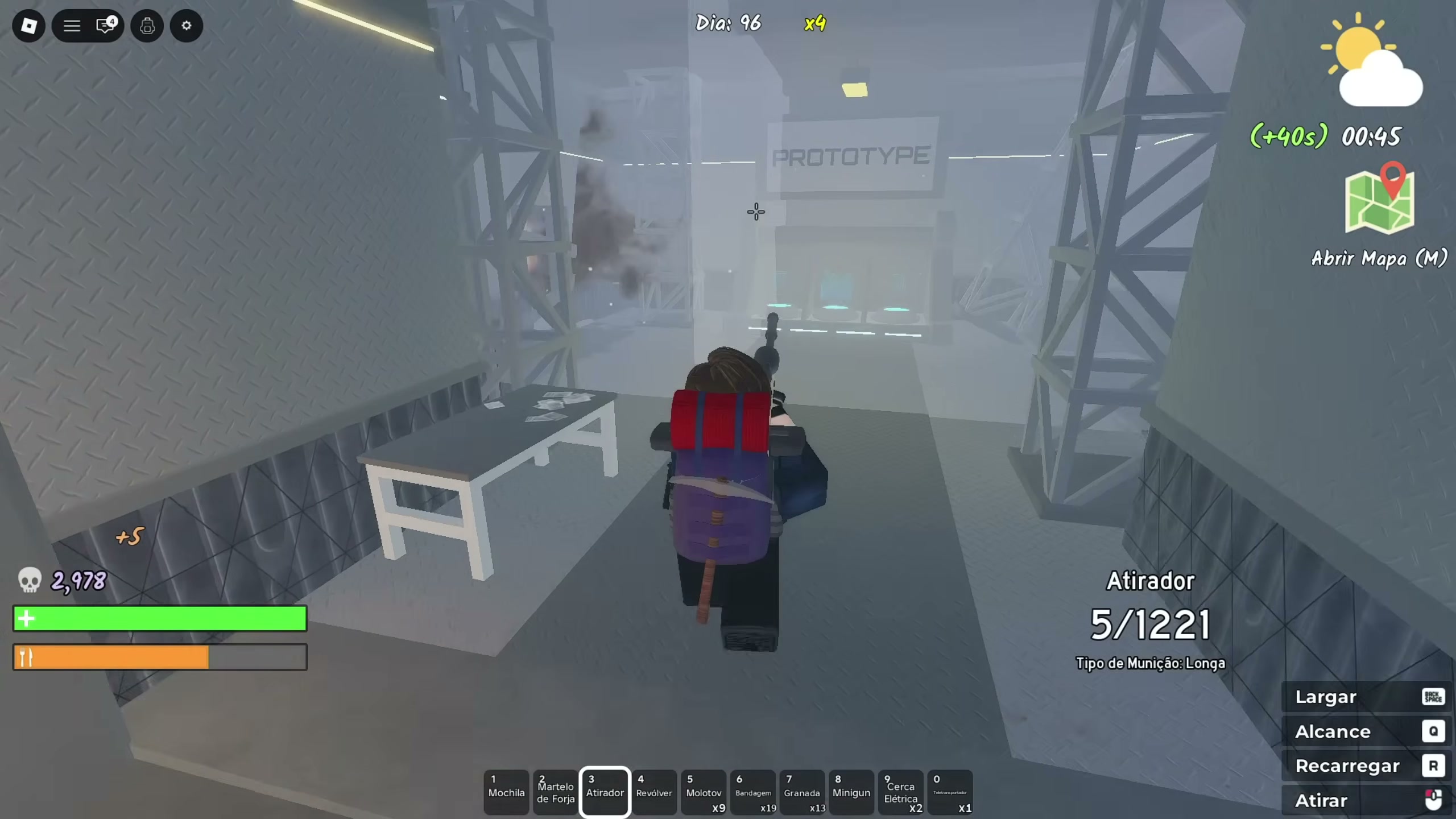 Survive the Apocalypse military base boss — minigun power armor pieces and emerald drops — screenshot 17 of 21
