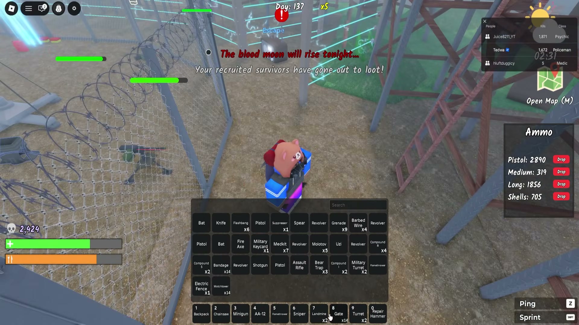 Survive the Apocalypse best base layout — military turrets completed defense day 147 — screenshot 2 of 8