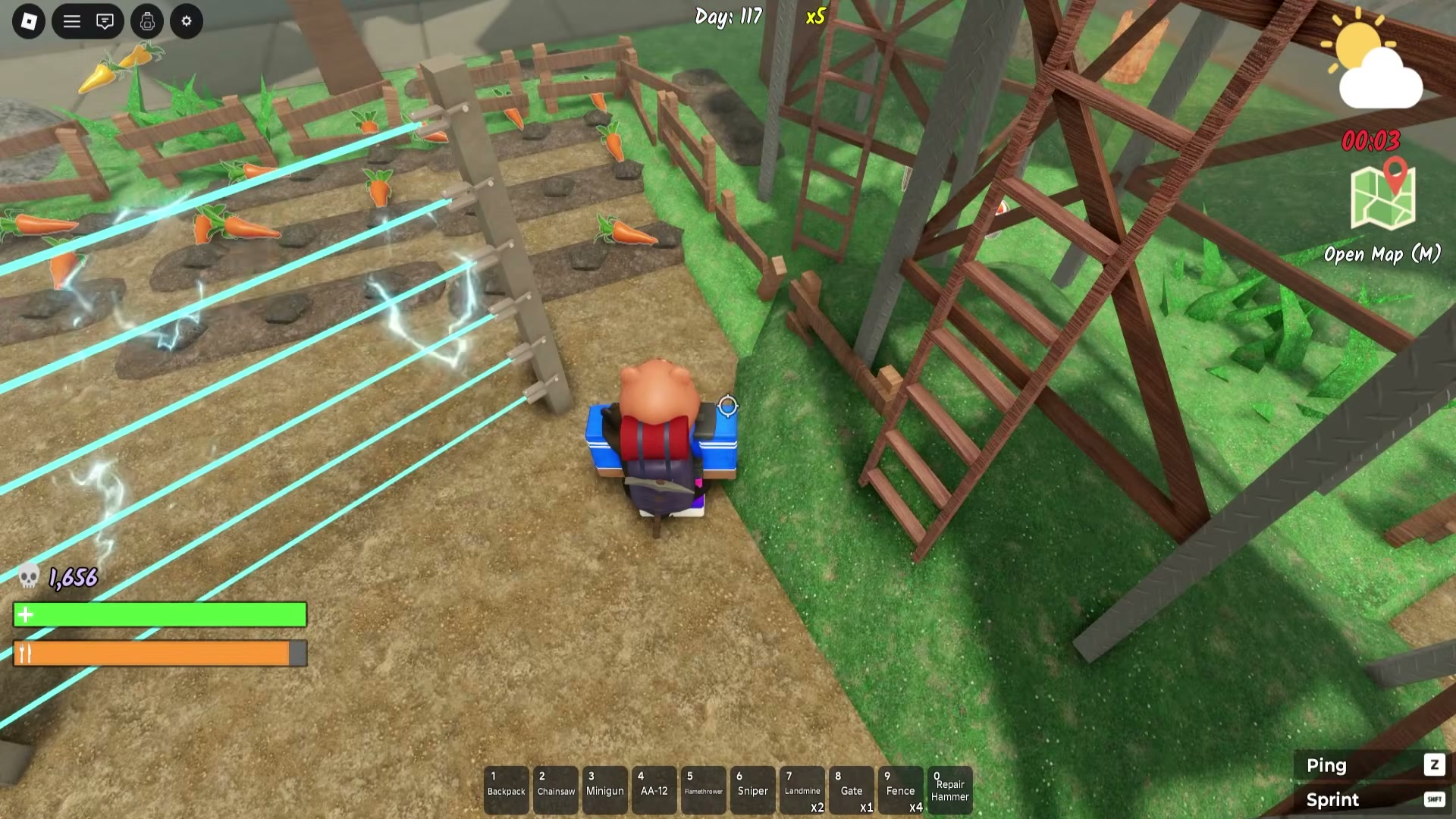 Survive the Apocalypse base building — watchtower electric fence perimeter and repair drones — screenshot 11 of 14