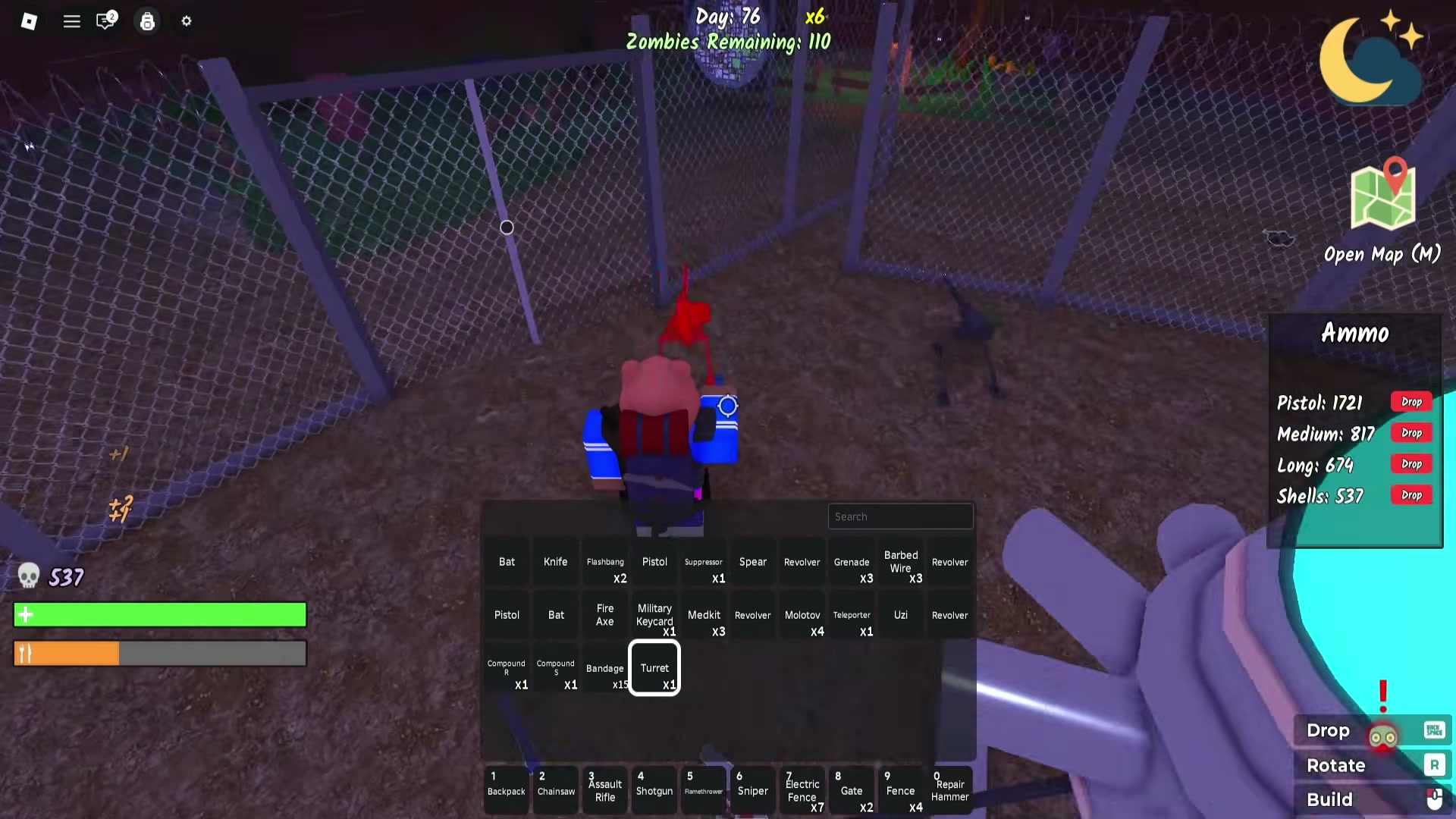 Survive the Apocalypse base layout — gate placement turret setup and electric fence — screenshot 11 of 14